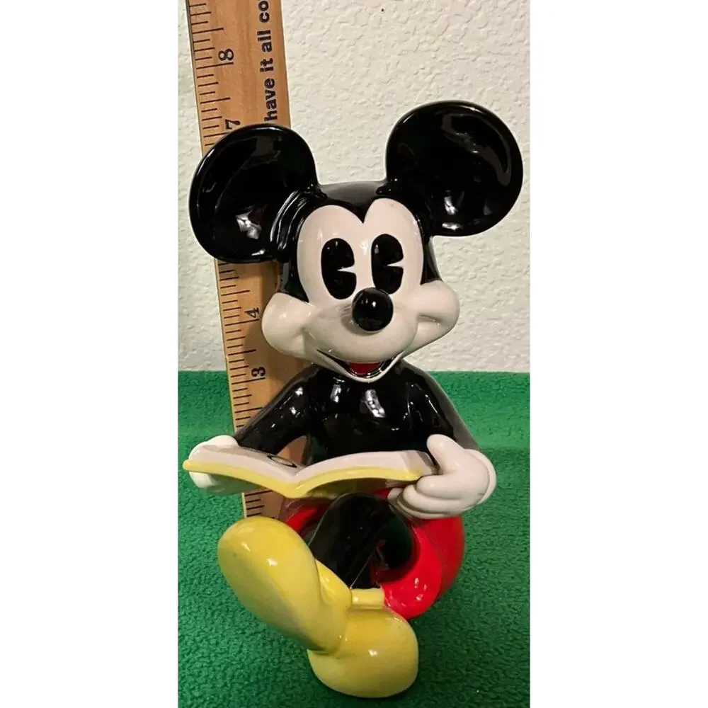 Mickey Mouse Vintage Minnie Story Book Ceramic Japan Disney Statue Figure